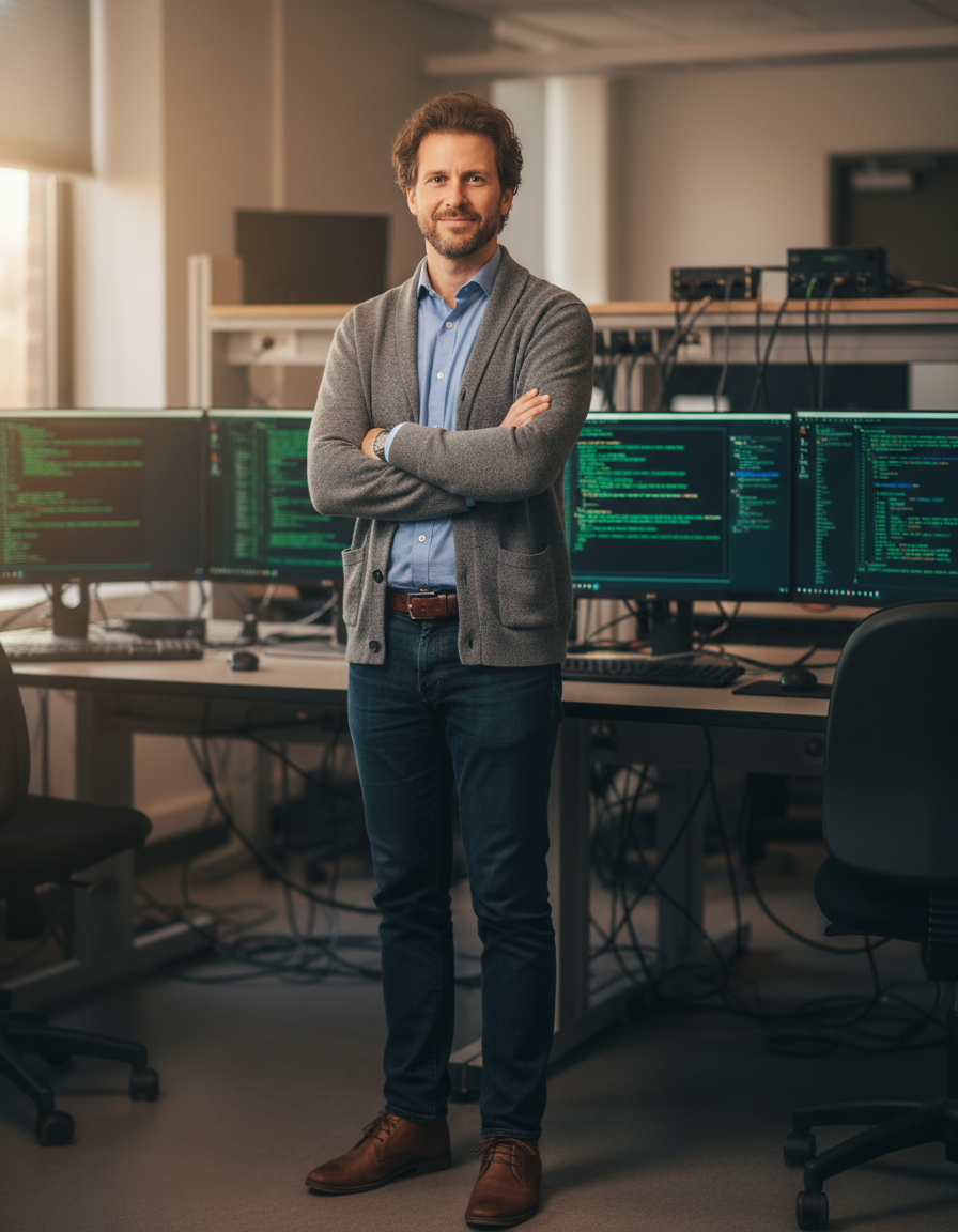 Retrato del director del programa de Ingeniería en Simulación Interactiva