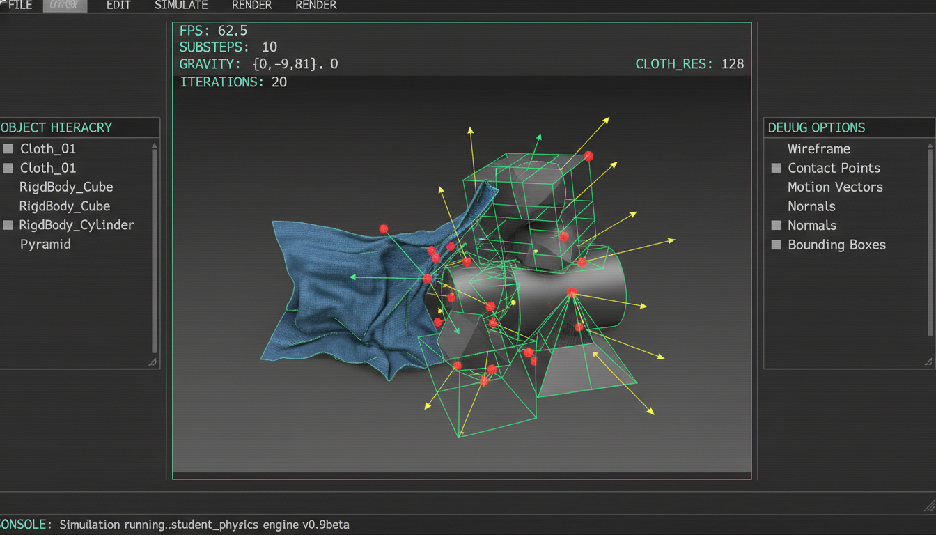 Simulación física en tiempo real