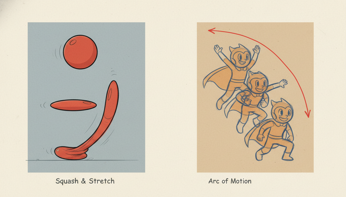 Desglose de poses de una animación de personaje