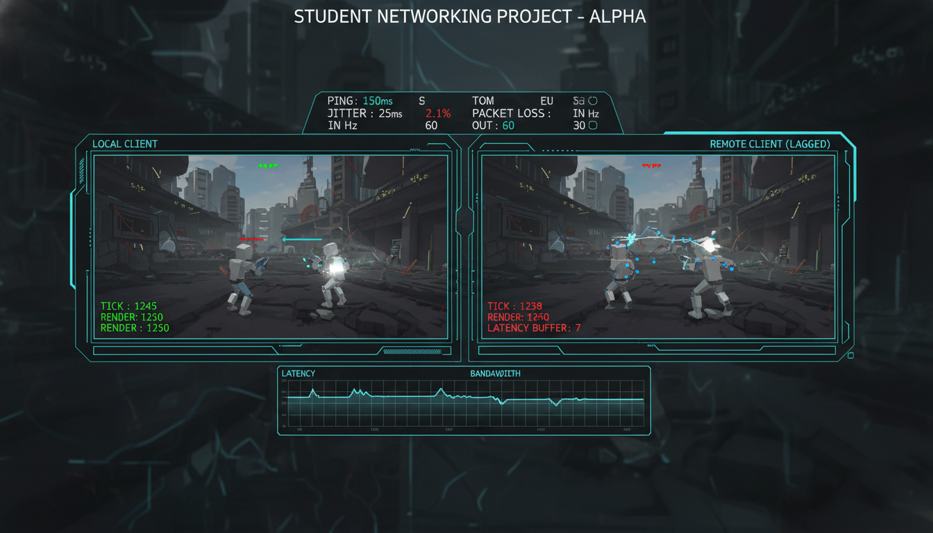 Depurador de red para un prototipo multijugador